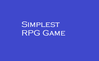 Simplest RPG Game 