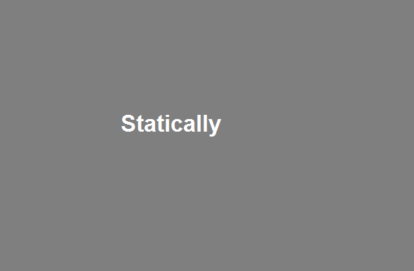 Statically