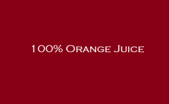100% Orange Juice
