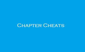 Chapter Cheats