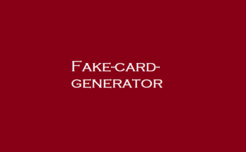 Fake-card-generator