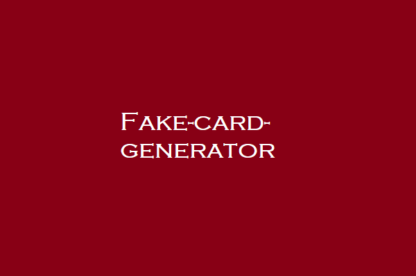 Fake-card-generator