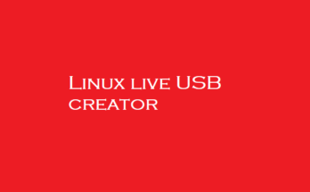Linux live USB creator
