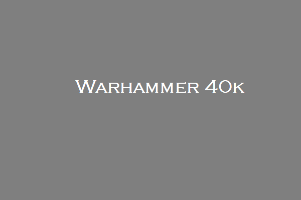 Warhammer 40k